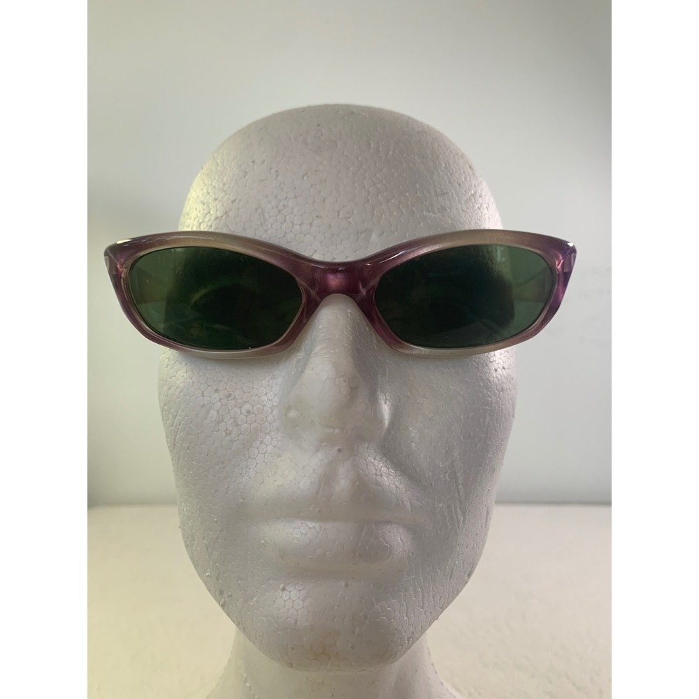 Arnette Nomad Sunglasses Purple Gradient Wrap Around Made in Italy Vintage Y2K